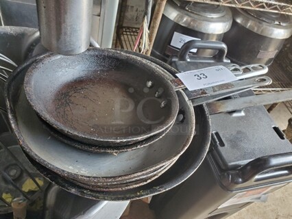 ALL ONE MONEY Lot of 6 Fry pan!