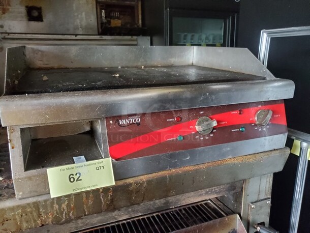 AVANTCO Electric Countertop Griddle 29X19X10 Working!  - Image 3 of 5