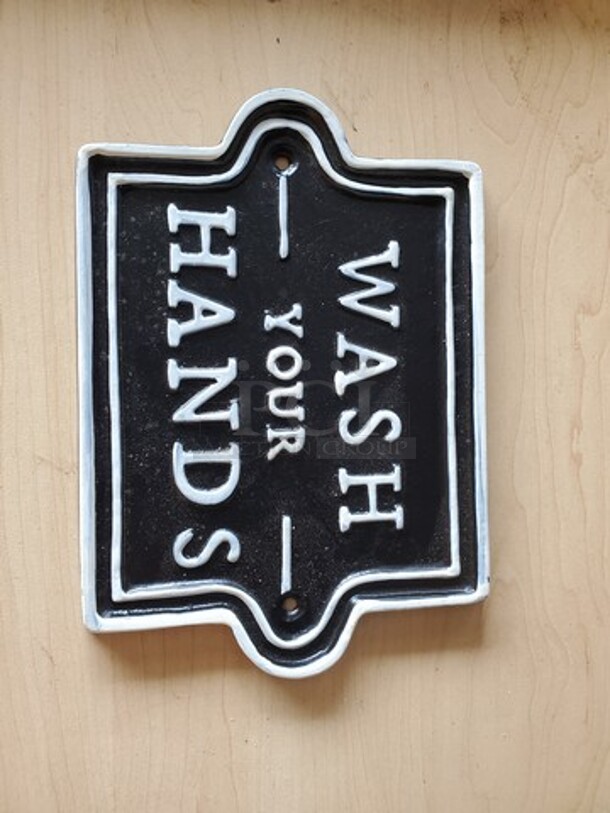 "Wash your hands" Sign - Image 1 of 2