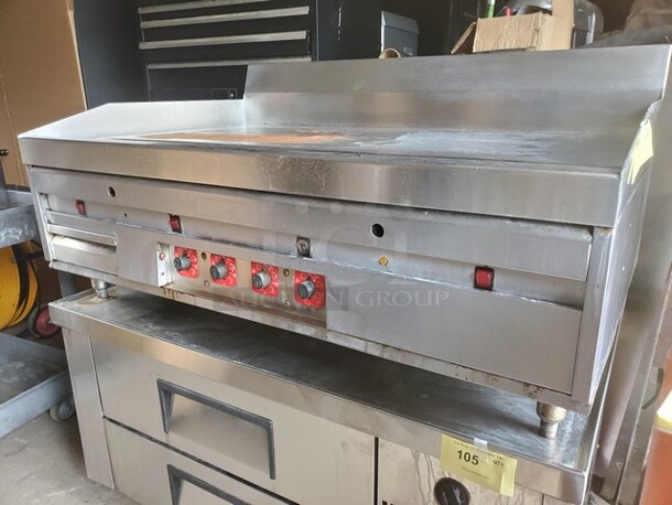 Magikitch’n Natural Gas 48" Countertop Chrome Flat Griddle 48X31X17 - Image 4 of 5