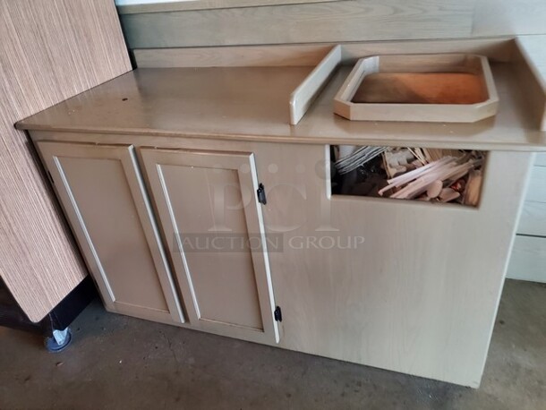 Food and Beverage Cabinet with Trash Receptacle - Image 3 of 3