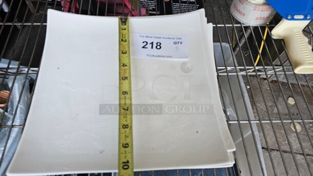 Lot of 5 Square Plates - Image 3 of 4