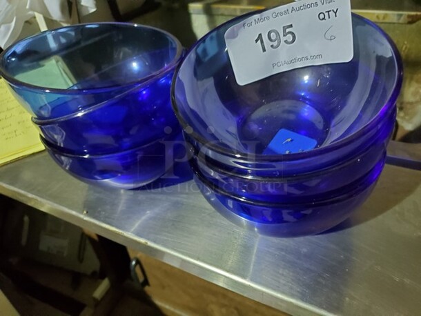 Lot of 6 Blue Bowls - Image 3 of 3
