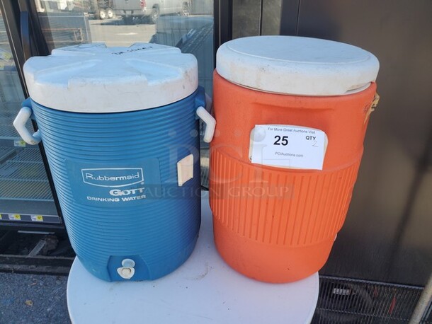 Lot of Two 5 Gallon Beverage Coolers
(2xBid) - Image 1 of 1