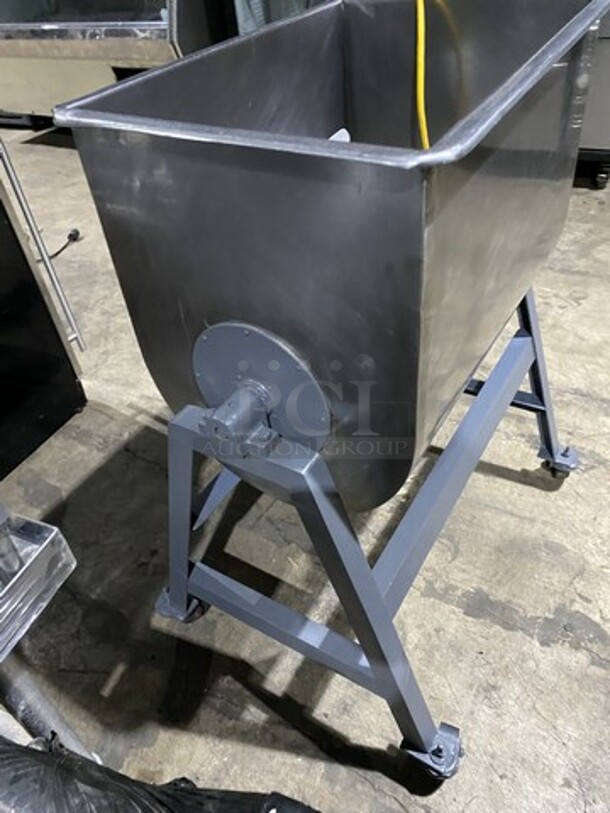 Leland Commercial Heavy Duty Meat Mixer/Tumbler! Model 130 Serial 428! 1 Phase!  - Image 4 of 10