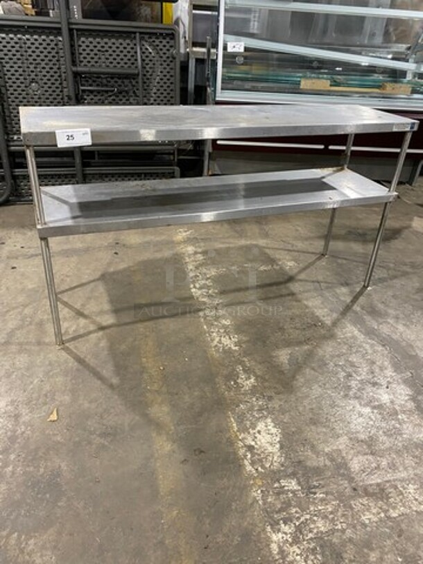 Solid Stainless Steel Double Overhead Shelf! - Image 1 of 8