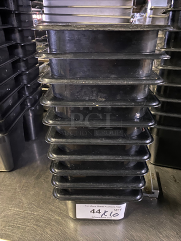 Cambro Black Poly Food Pans! 10x Your Bid!