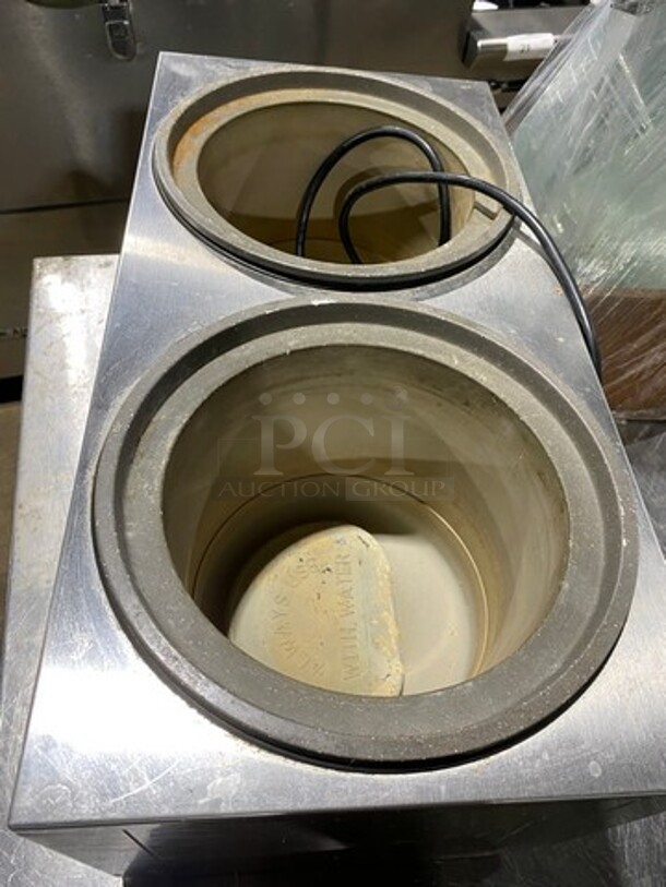 Vollrath Commercial Countertop 2 Well Soup Warmer! WORKING WHEN REMOVED! Model: TW27R SN: J08501171570009 120V - Image 5 of 8