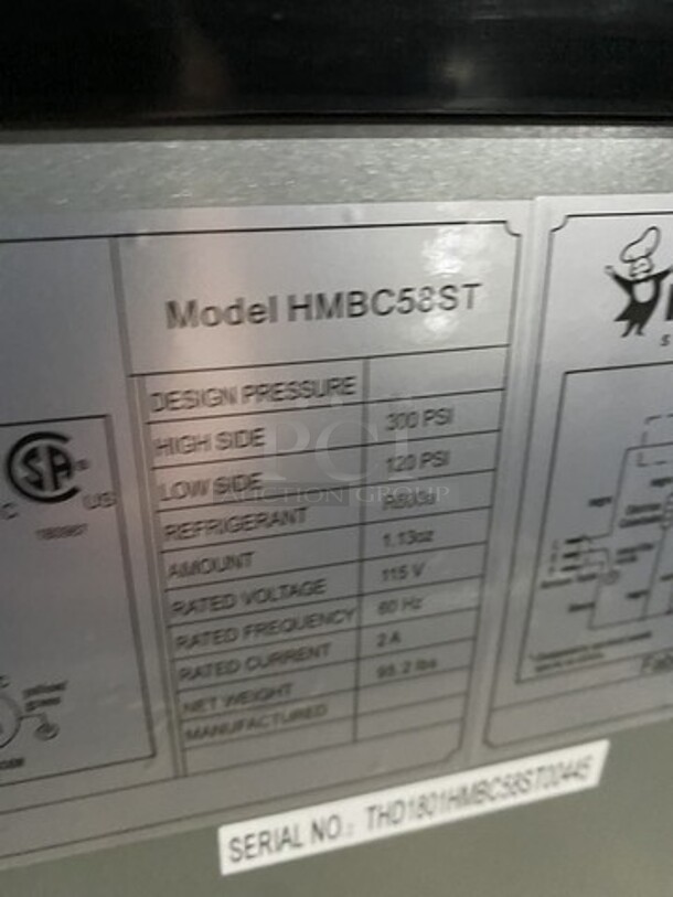 Magic Chef One Door Mini Cooler! With Racks! Model HMBC58ST! 1 Phase!  - Image 5 of 8