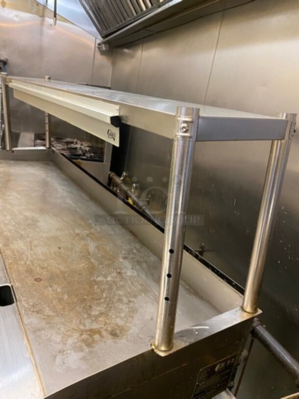 WOW! LATE MODEL! 2020 CPG Commercial Countertop Natural Gas Powered Flat Top Griddle! With Back And Side Splashes! With Overhead Shelf! All Stainless Steel! On Small Legs! WORKING WHEN REMOVED! Model: G72T SN: 2001000609 - Image 9 of 12