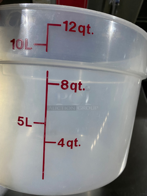 Poly Clear 12Qt Multi-Purpose Container! 2x Your Bid! - Image 5 of 5