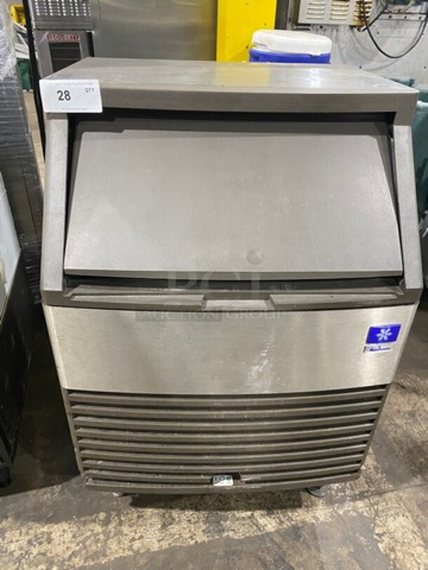 Manitowoc Commercial Undercounter Ice Maker Machine! All Stainless Steel! On Legs! Model: QY0214A SN: 050363031 115V 60HZ 1 Phase