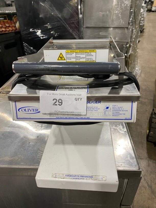 Oliver Commercial Countertop Mini Chip Slicer! Model: 738 SN: 189095 115V 60HZ 1 Phase - Image 1 of 7