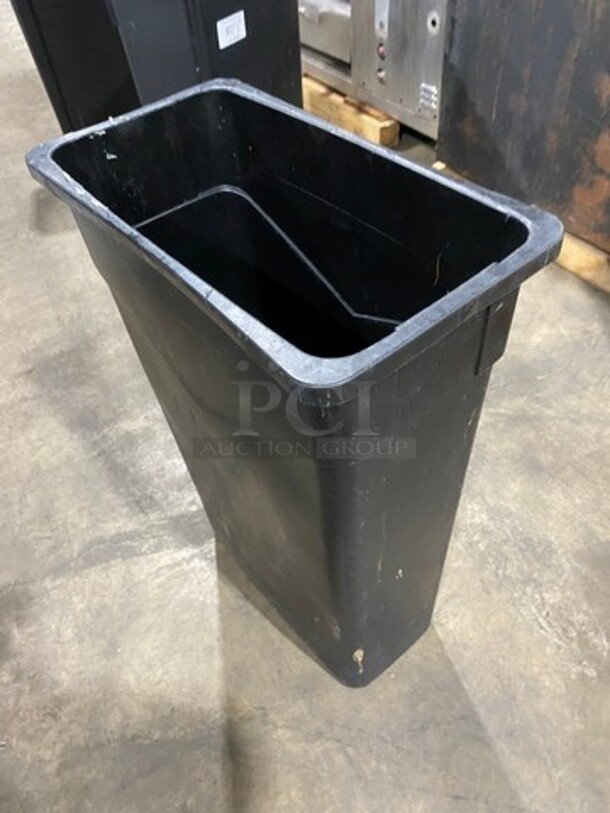 Black Poly Trash Can! 3x Your Bid! - Image 4 of 5