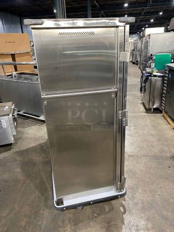 LATE MODEL! 2022 Jones Zylon Commercial Single Door Dry Food Transport Cart! All Stainless Steel! On Casters! Model: JZASS3D SN: 228075202 - Image 3 of 8
