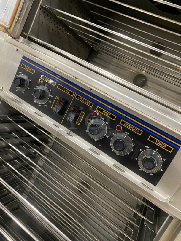 Nuvu Commercial Baking Center Oven Proofer Combo! With Metal Oven Racks! Stainless Steel! On Casters! Model: SUB123 SN: 00375647120400010001 208V 60HZ 3 Phase - Image 8 of 10