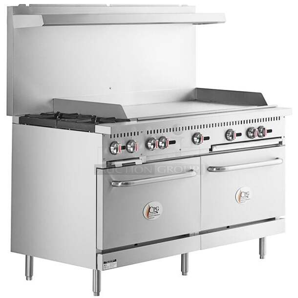 BRAND NEW SCRATCH AND DENT! CPG 351S60G48L Commercial Stainless Steel Liquid Propane Gas 60