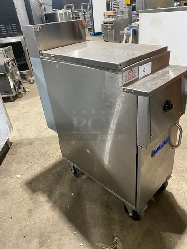 Nice! Imperial! Natural Gas Powered All Stainless Steel Pasta Cooker! On Wheels!  Model IRT-14-G-BM Serial 04256821!  - Image 3 of 8
