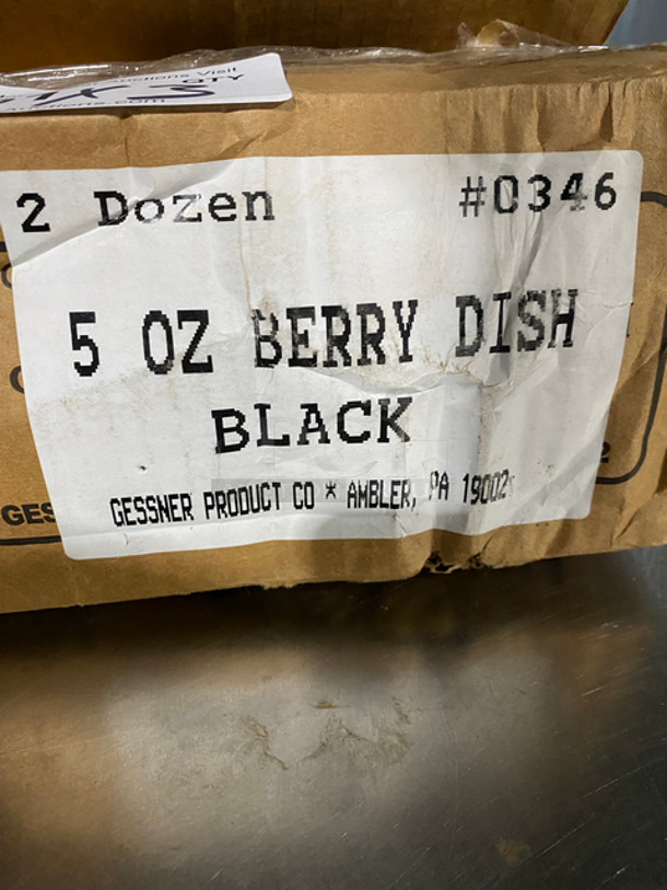 NEW! IN THE BOX! Gessner 5 OZ Black Poly Dessert Dish! 3x Your Bid! - Image 2 of 7