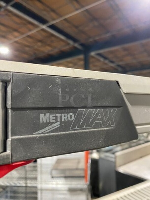 Metro Max White Poly Coated 4 Tier Shelf! On Casters! BUYER MUST DISMANTLE! PCI CANNOT DISMANTLE FOR SHIPPING! PLEASE CONSIDER FREIGHT CHARGES! - Image 4 of 5