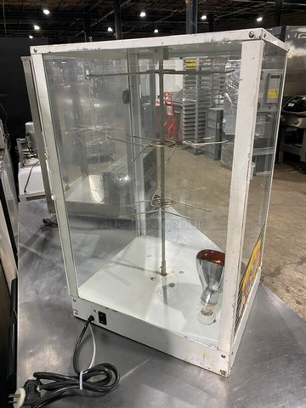 SUPER PRETZEL J&J Snack Foods Stainless-Steel Rotating Pretzel Warmer Display Case! Electric! Model 750  - Image 4 of 7