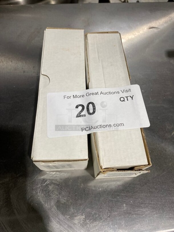 NICE! New In Box One Dozen Victoria Bouillon Spoons! All Stainless Steel! - Image 1 of 5