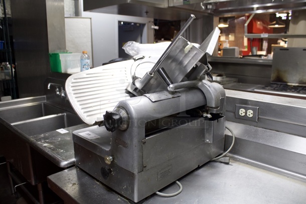 Hobart 1712 Automatic 2-Speed Deli Slicer In Perfect Working Order. 115v, 60hz, 1ph, 6.7 Amp - Item #1099238