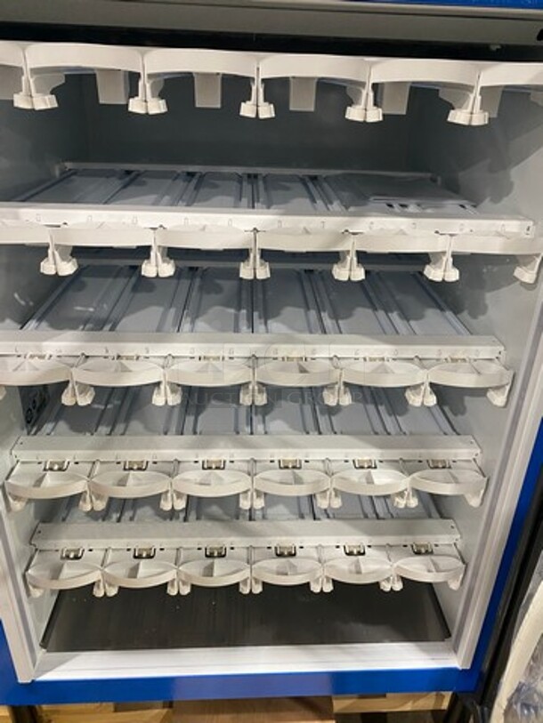 NEW! LATE MODEL! 2021 Minus Forty Commercial Single Door Freezer Merchandiser! With View Through Door! With Drink Racks! On Legs! Model: 11CSGF001C000BLFREALB6 SN: 264865 115V 60HZ 1 Phase - Image 8 of 12