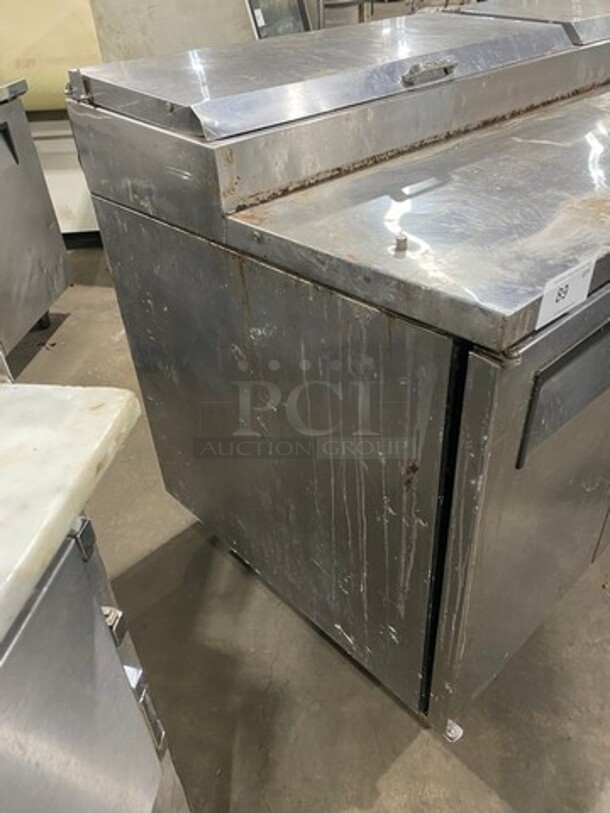 True Commercial Refrigerated Pizza Prep Table! With 2 Door Storage Space Underneath! Poly Coated Racks! All Stainless Steel! On Casters! Model: TPP60 SN: 5336726 115V 60HZ 1 Phase - Image 2 of 10