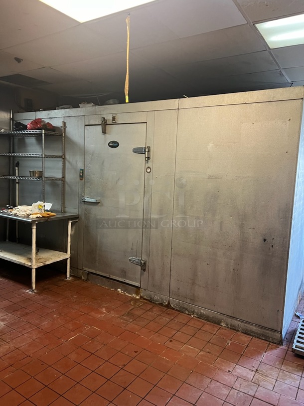 10x14x8 Amerikooler Walk In Box w/ LET120BWMC6K 208-230 Volt, 1 Phase Evaporator and Compressor.  Information Provided By The Consignor But Not Verified By PCI Auctions. Picture of the Unit Before Removal Is Included In the Listing. - Image 1 of 12