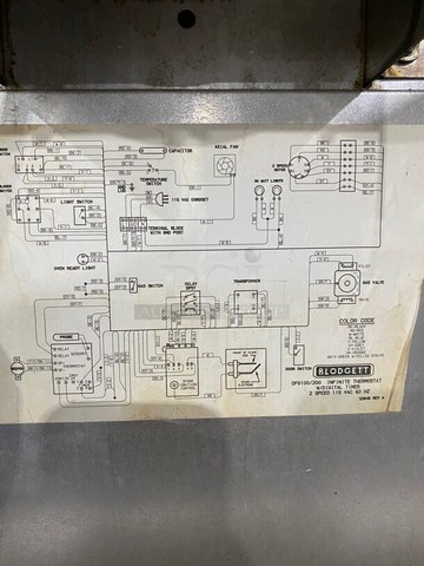 Blodgett Commercial Natural Gas Powered Convection Oven! With View Through Doors! Metal Oven Racks! All Stainless Steel! On Casters! - Image 12 of 12