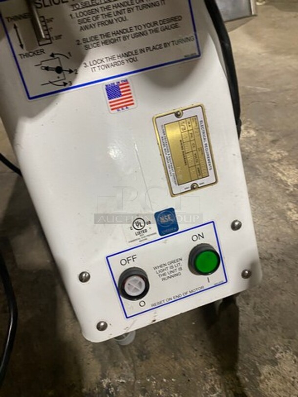 Oliver Commercial Countertop Bun/Bagel Cutter! Stainless Steel! On Small Legs! Model: 723 SN: 202447 115V 60HZ 1 Phase - Image 5 of 9