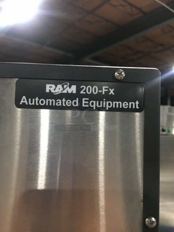NICE! RARE FIND! NEW!  Automated Equipment Commercial Frozen Fry Dispenser! Stainless Steel! On Casters! Model: 200FX SN: 20FR1608B00685 120V - Image 9 of 12