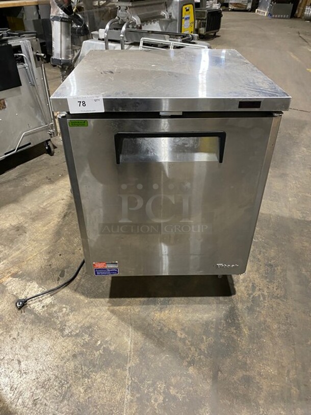 Turbo Air Commercial Single Door Lowboy/ Worktop Freezer! With Poly Coated Racks! All Stainless Steel! On Legs! Model: MUF28N711S 115V 60HZ 1 Phase - Image 1 of 7