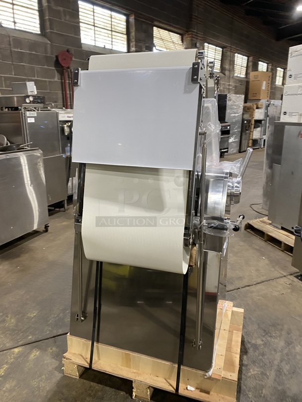 BRAND NEW! NEVER USED! AWESOME! PREPLNE Stainless Steel Reversible Dough Sheeter! Model FSS-120 Serial E21520179 120V/60Hz/1 Phase - Image 2 of 9