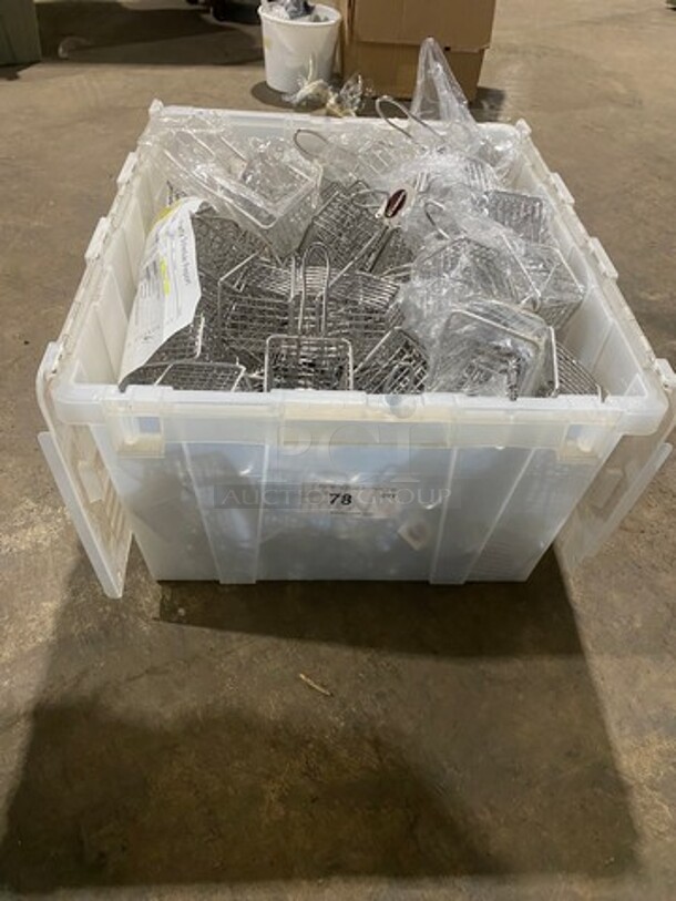 ALL ONE MONEY! Winware Mini Fryer Baskets! Perfect For Serving Finger Food!  - Image 1 of 6