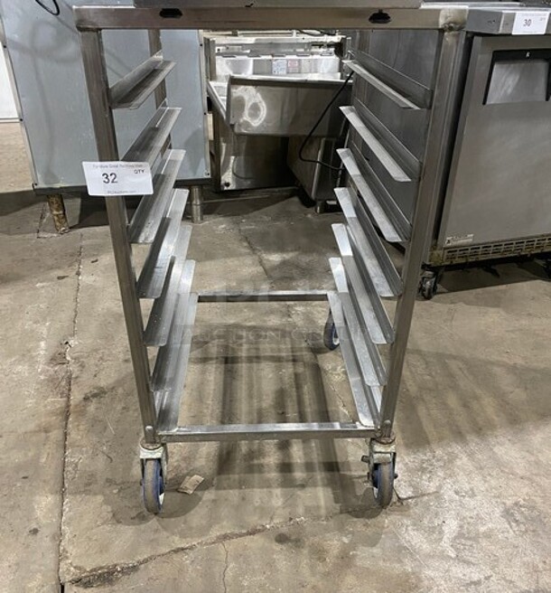 Metal Commercial Pan Transport Rack on Commercial Casters! - Image 1 of 6