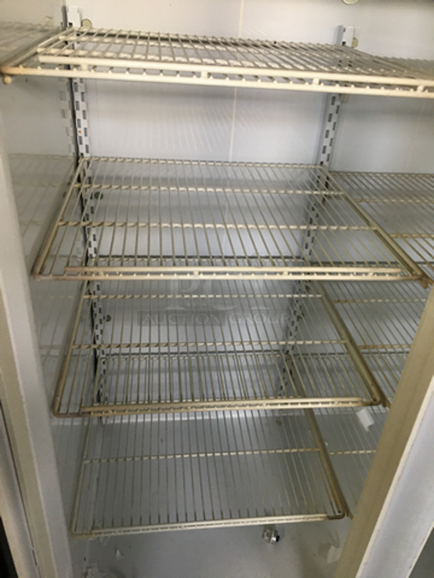 Frigidaire Commercial 2 Door Reach In Cooler Merchandiser! With View Through Doors! With Poly Coated Racks! On Legs! Model: T5CLGPCA-5 SN: C0767131 115/208/230V 60HZ 1 Phase - Image 6 of 8