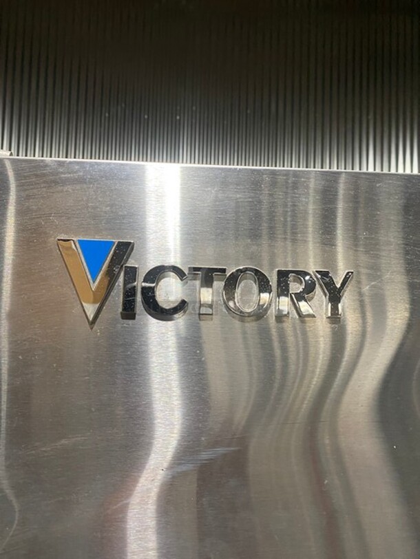 Victory Commercial Reach In Cooler! With 2 Split Doors! All Stainless Steel! On Legs! WORKING WHEN REMOVED! - Image 7 of 11