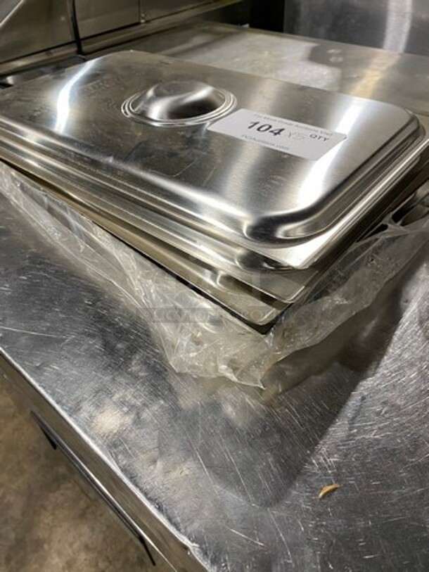 Stainless Steel Steam Table/ Prep Table Food Pan Lids! 5x Your Bid! - Image 4 of 4