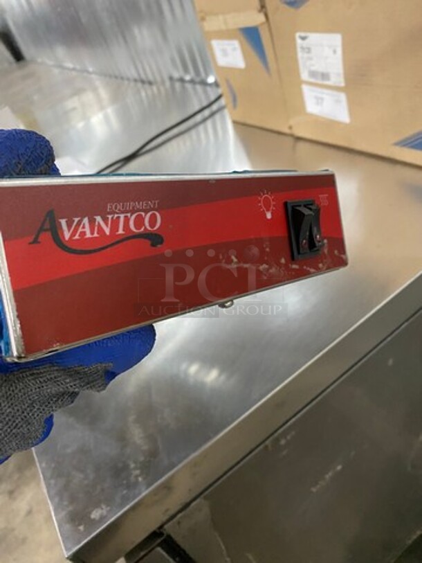 Avantco Commercial Heated Shelf Strip Warmer! Solid Stainless Steel! - Image 4 of 5