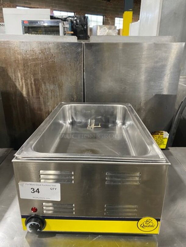 Adcraft Commercial Countertop Single Well Food Warmer! All Stainless Steel! Model: FW1200WF 120V 60HZ 1 Phase - Image 1 of 8