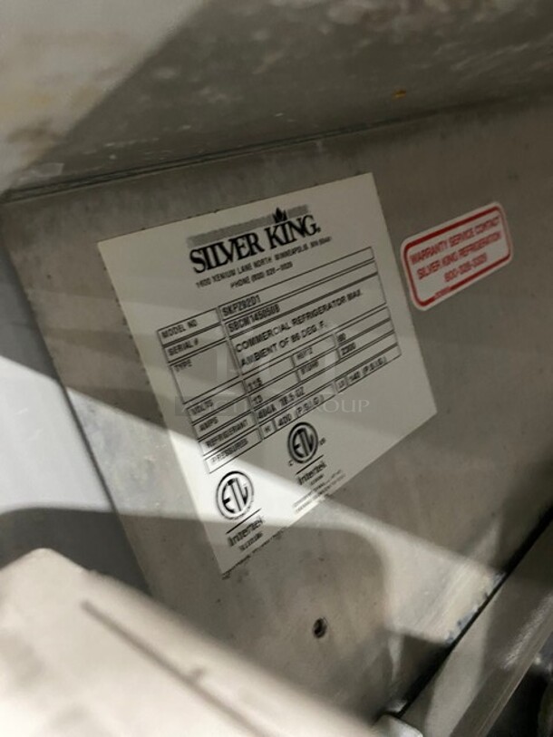 Silver King Refrigerated 6 Drawer Pizza Prep Station! Model SKPZ92D1 Serial SBCM145050B! 115V 1Phase! On Casters! - Image 5 of 6