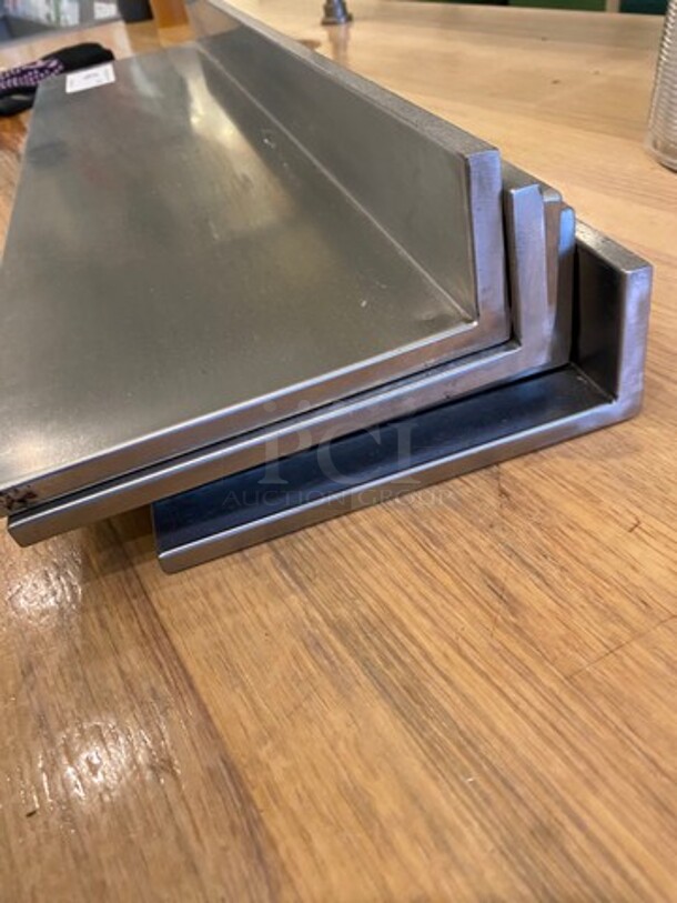 ALL ONE MONEY! Commercial Solid Stainless Steel Wall Mount Shelves! - Image 5 of 6