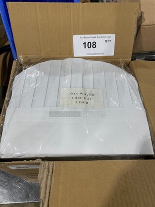 NEW! IN THE BOX! White 9" Chef Hat!