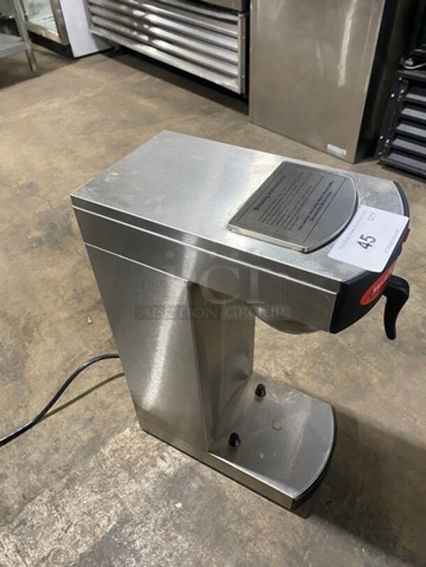 Avantco Commercial Countertop Coffee Maker! All Stainless Steel! Model: C15 SN: 29010318C15 120V! Working! - Image 2 of 9