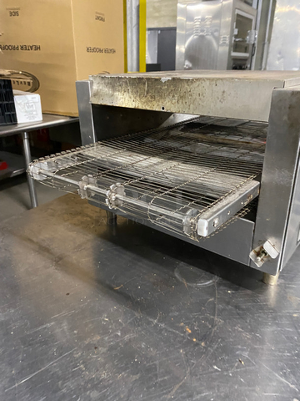Holman Commercial Countertop Conveyor Pizza Oven! All Stainless Steel! On Small Legs! Model: 214HX SN: 179600030104 208V 60HZ 1 Phase - Image 2 of 8