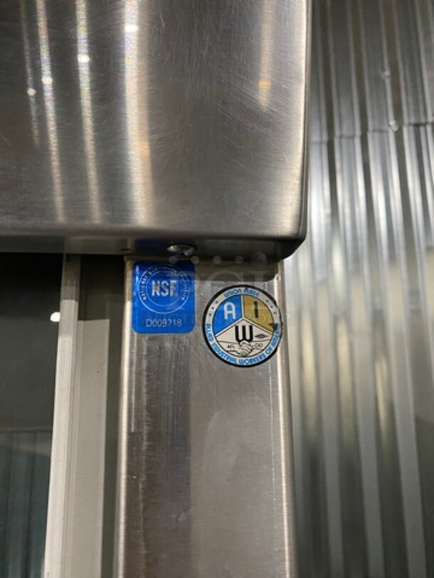 Delfield Commercial Refrigerated Closed Grab-N-Go Display Case! With View Through Doors! Poly Coated Racks! With Dry Storage Space Underneath! Solid Stainless Steel! On Legs! - Image 9 of 9