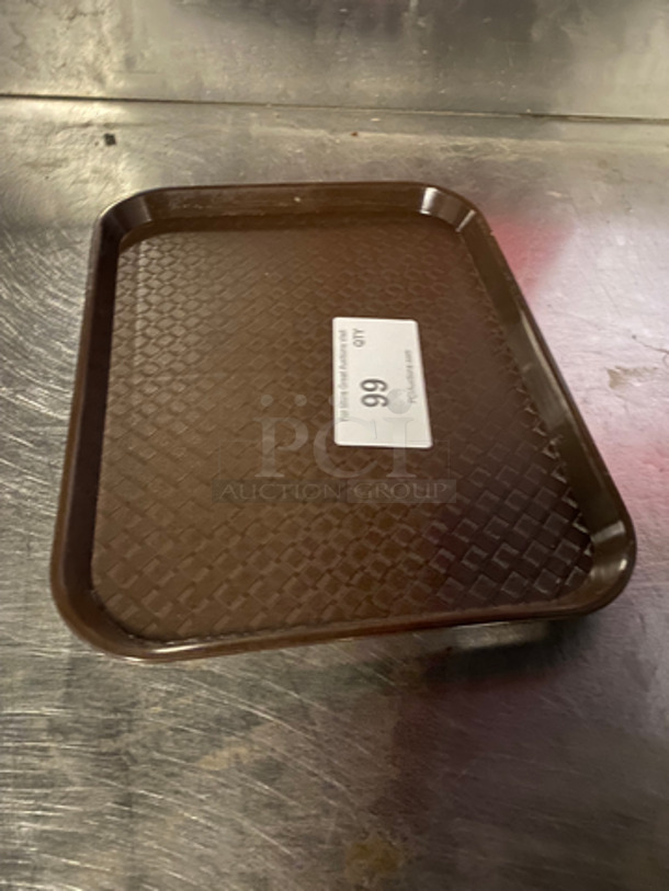 ALL ONE MONEY! Brown Poly Food Serving Trays! - Image 3 of 5