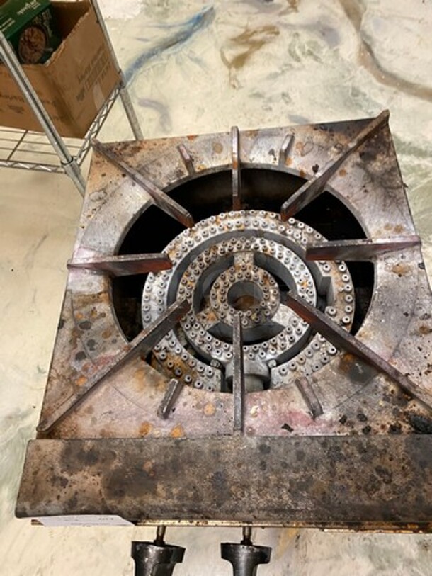 LATE MODEL! 2020 Asber Commercial Gas Powered Single Burner Stock Pot Range! Stainless Steel! On Casters! WORKING WHEN REMOVED! - Image 5 of 10